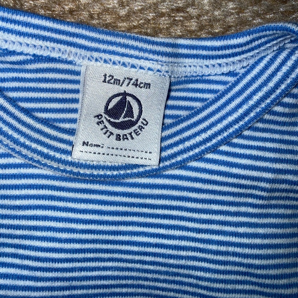 Petit Bateau onesie / bodysuit EUC 12 months - Picture 2 of 2